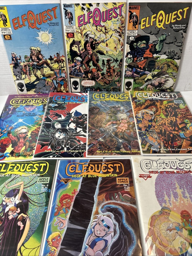 Elf Quest Lot Of 10 (Marvel Apple)