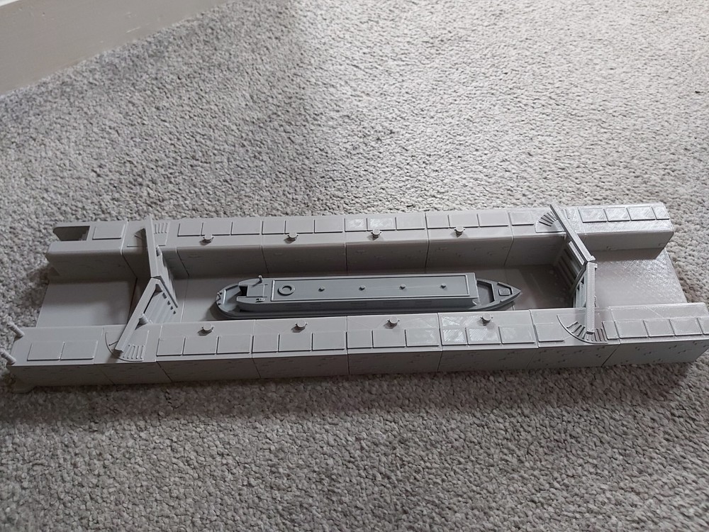 TT120 Gauge Model Railway Canal Lock Scenery Kit Modular Lock Gates Narrowboat