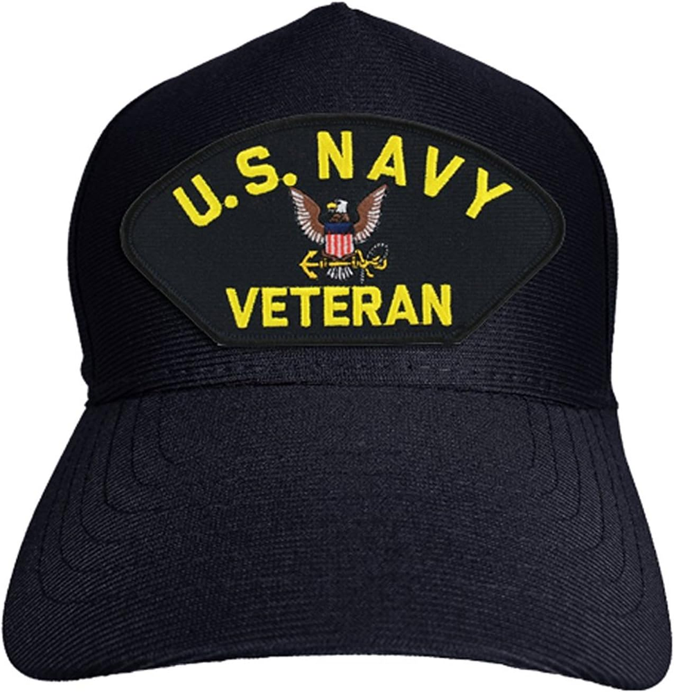 U.S. Navy Veteran Cap. Navy Blue. Made in USA