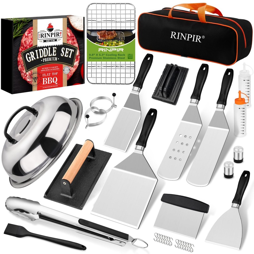 33-Piece Blackstone Griddle Tool Kit with Flat Top Grill Accessories