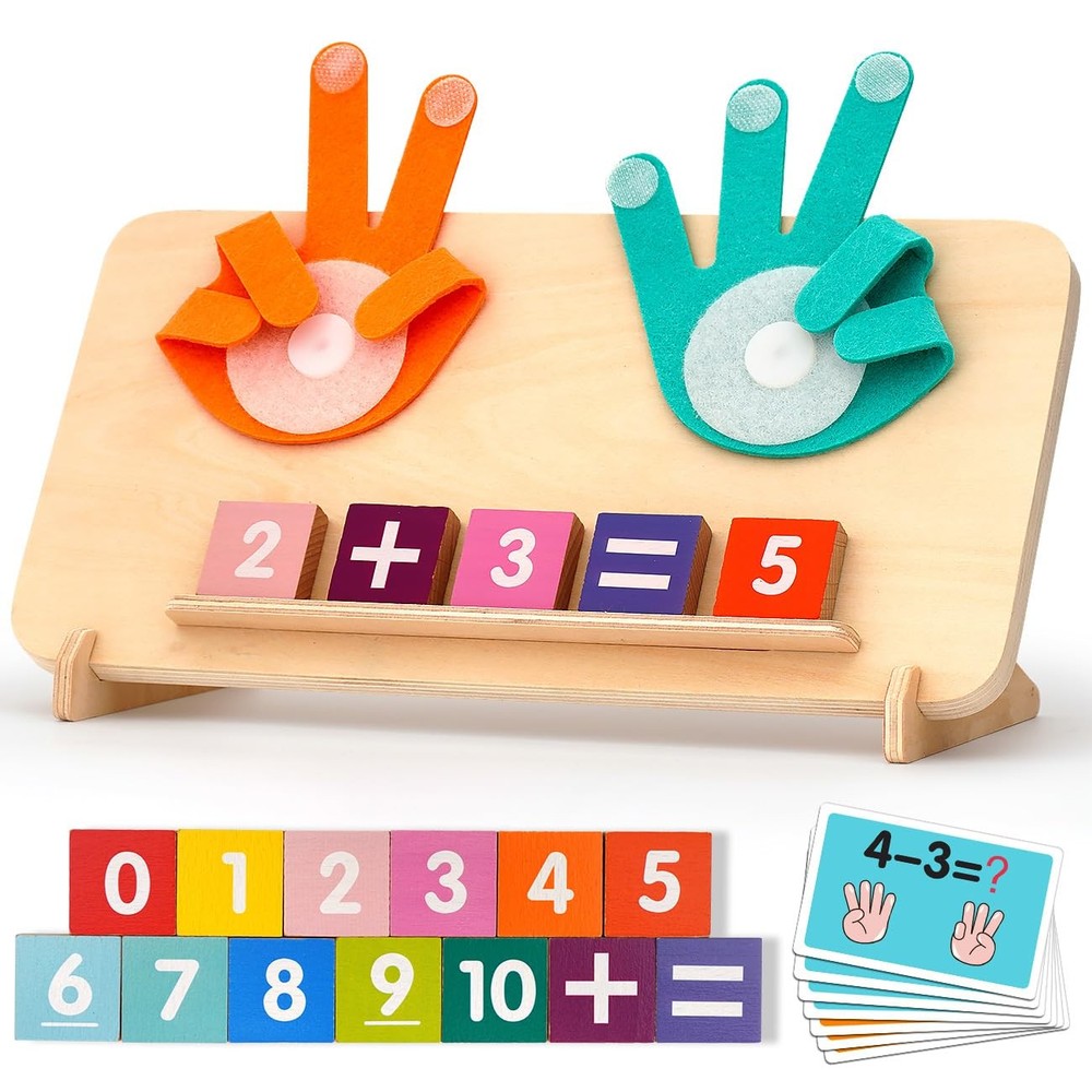 Preschool Math Toys for Toddlers 2-4 Educational Number Manipulatives