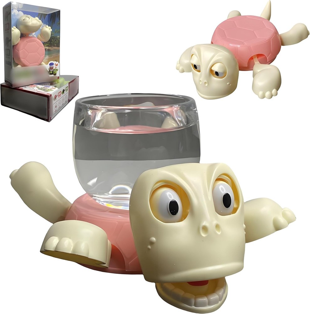 Turtle Cup Holder Funny, 3D Printed Turtle Coaster with Additional Table Coaster