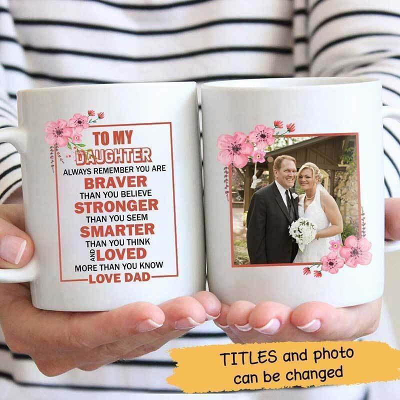 To My Daughter Personalized Mug Family Mug Funny Gift Personalized Custom Coffee