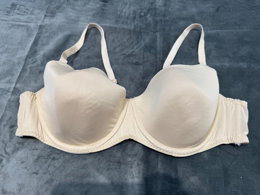George Bra Underwired Padded Full Cup T Shirt Bra Size 42C Nude