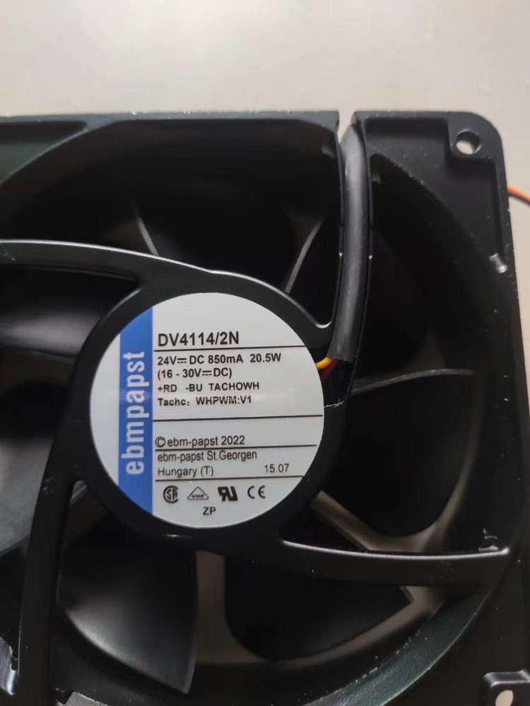 1 PCS  Cooling Fan DV4114/2N  DC24V 20.5W 12038  12CM 3 wire Aluminum frame fan