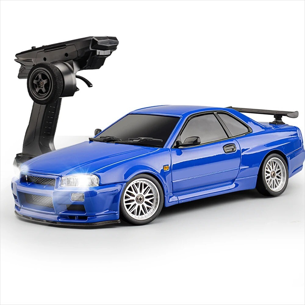 LDRC 1899/A99 RTR 1/18 RWD RC Drift Car GTR R34 w/ LED Alloy Body Optional Gyro