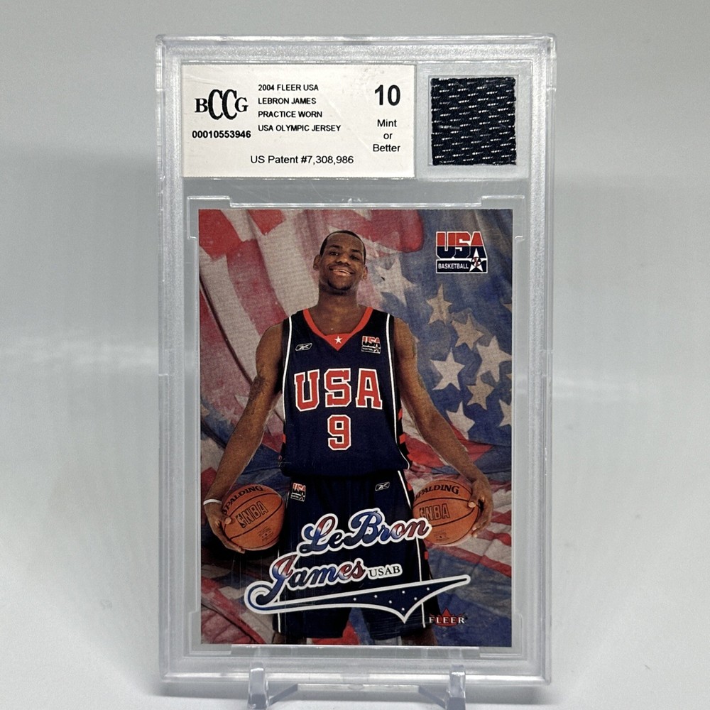 2004 LeBron James Rookie Patch Team USA Basketball