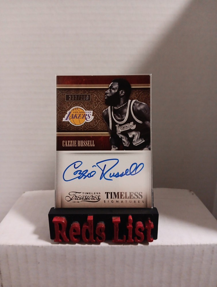 2013-14 Timeless Treasures Timeless Signatures 233/299 Cazzie Russell Lakers