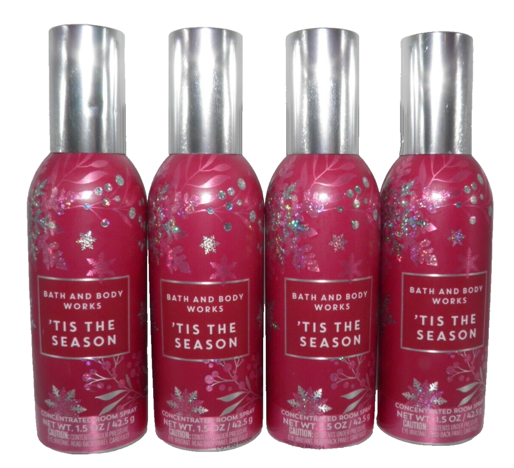 BATH & BODY WORKS Tis The Season Room Spray 4-Pack