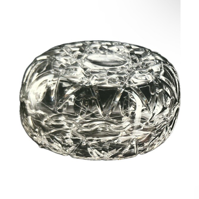Vintage Royal Crystal RCR 24% Lead Crystal Italy Covered Candy Dish