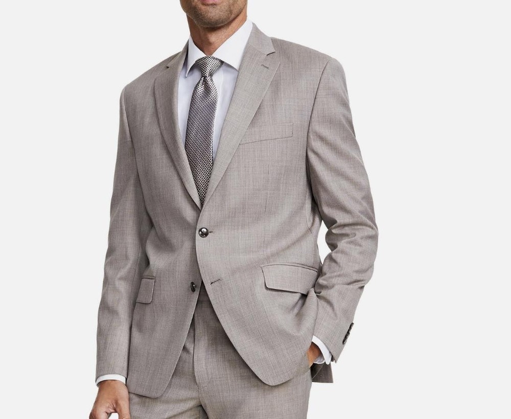 Michael Kors Men's Classic-Fit Wool Blend Suit Jacket 44 S NEW $450 KIDW1K4Y0260