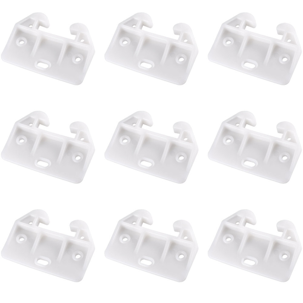 10Pcs/set Replacement Drawer Guides Rail Plastic Slide Cupboard
