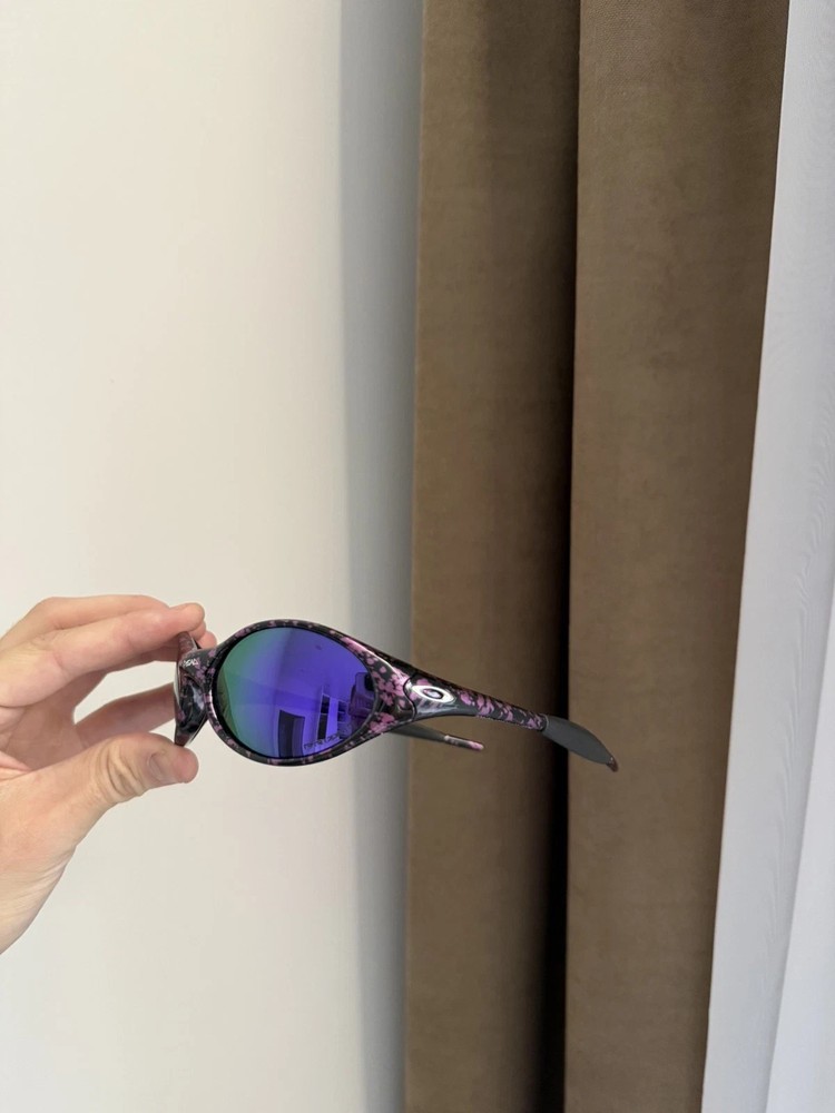 Vintage Oakley eye Jacket X Brain dead Purple Drip Sunglasses Hype Y2K GORPCORE