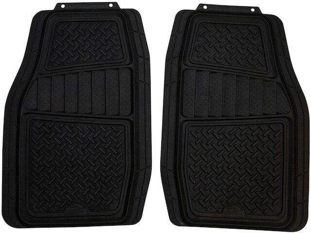 2-Piece DIY Floor Mat Set for Toyota C-HR 2018 Black 85QTHN  