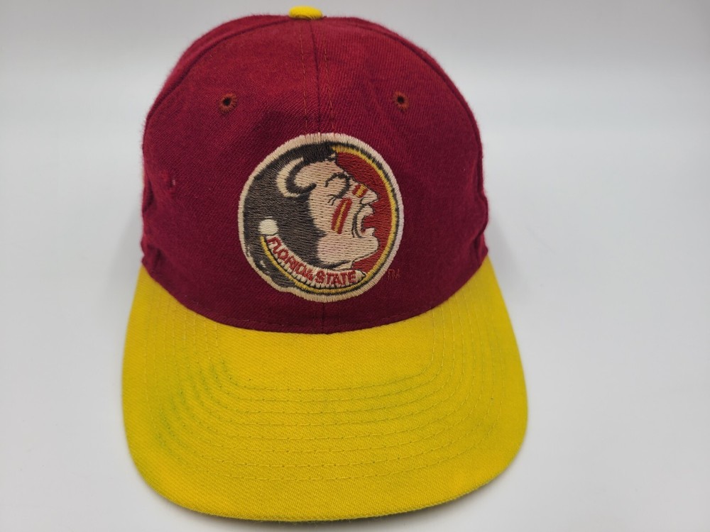 Vintage Florida State Seminoles American Needle Blockhead Snapback Hat Cap *READ