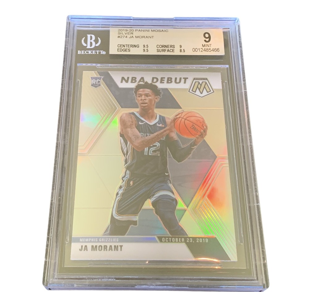 Ja Morant Rookie RC 2019-20 Mosaic Silver Prizm #274 BGS 9 insert Grizzlies sp