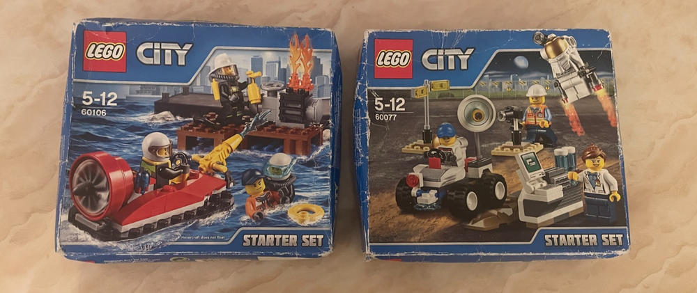 LEGO CITY STARTER SETS 60106/60077- RARE - BNISB - RETIRED