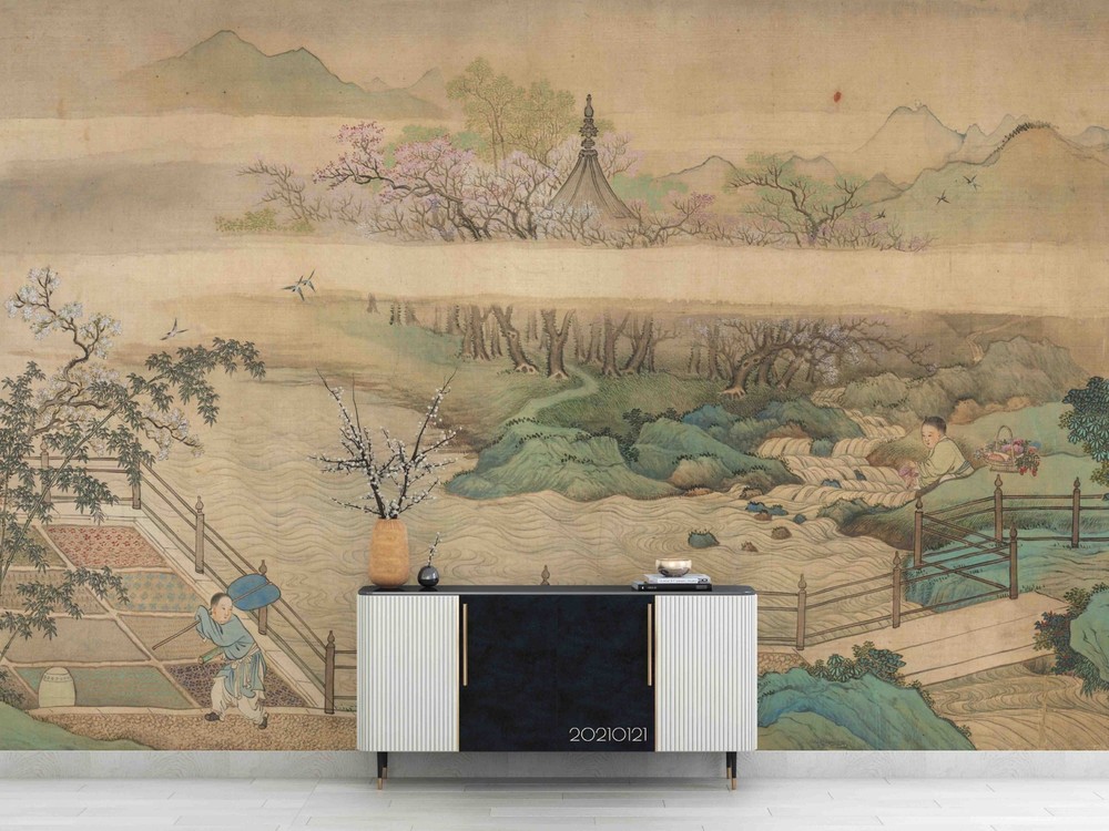 3D Yu Zhiding Chinese Painting Wall Murals Wallpaper Murals Wall Sticker