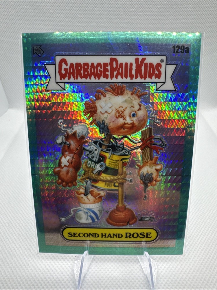 2021 GPK Chrome Series 4 Aqua Prism Refractor Rose 129a 82/199