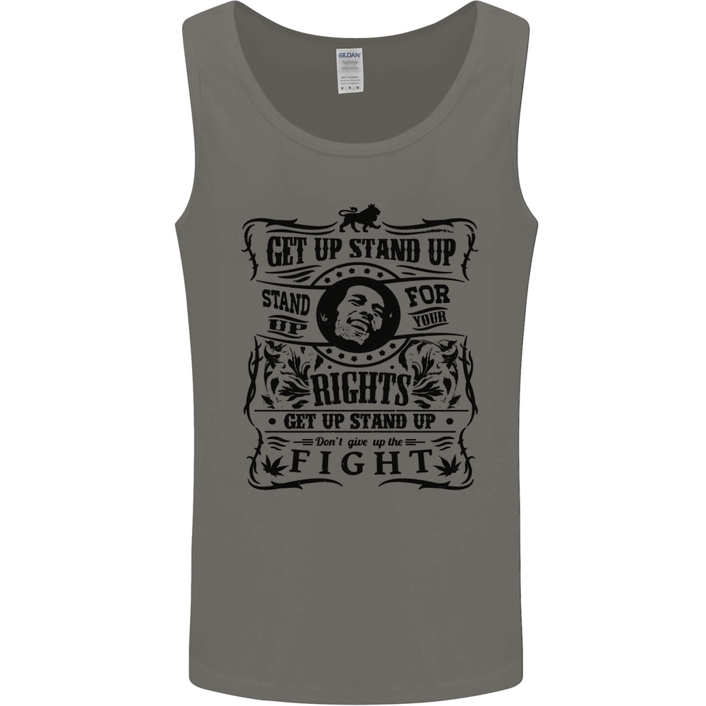 Get up Stand up Reggae Music Mens Vest Tank Top