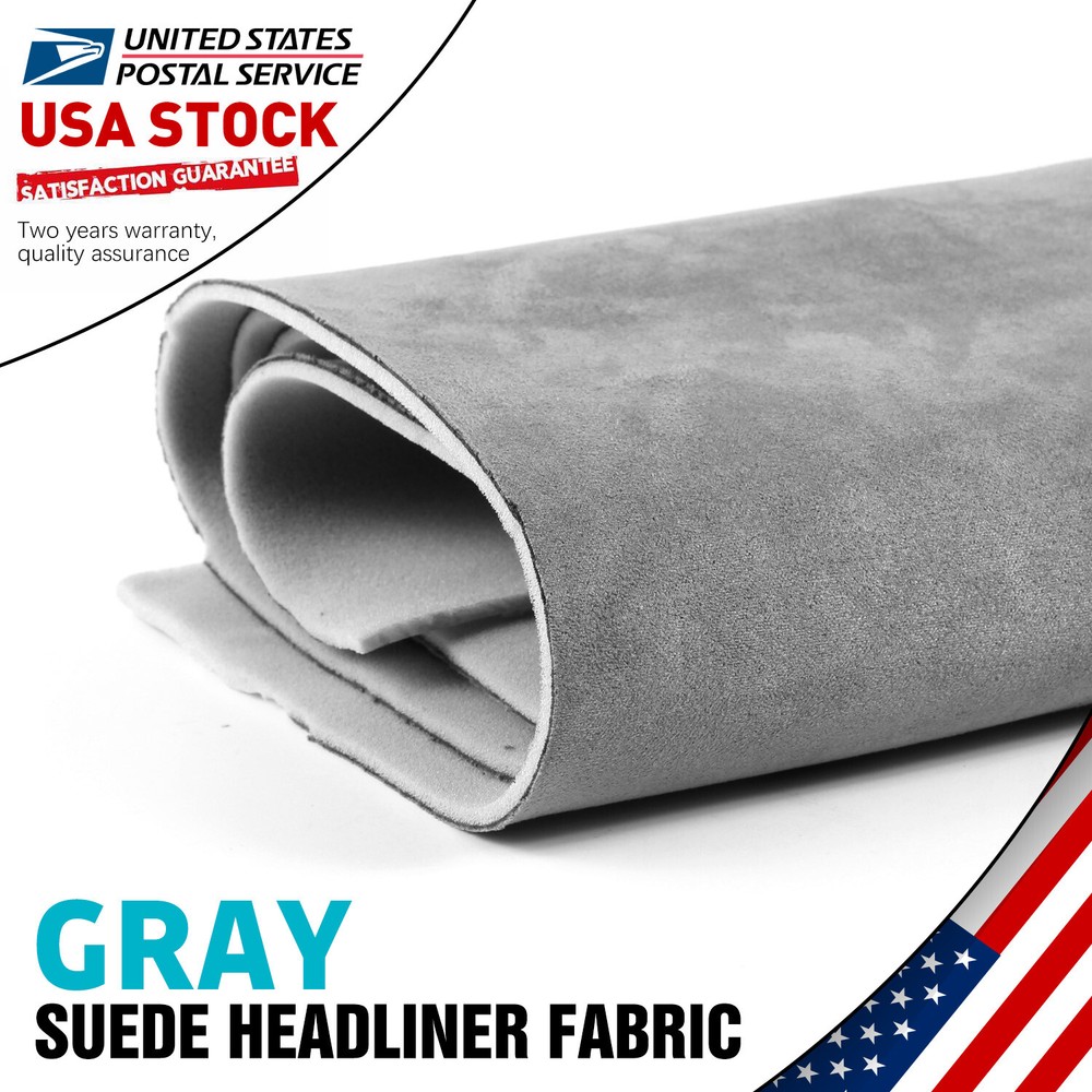 Suede Headliner Fabric with Foam Back for Roof Liner Repair or Replacement  