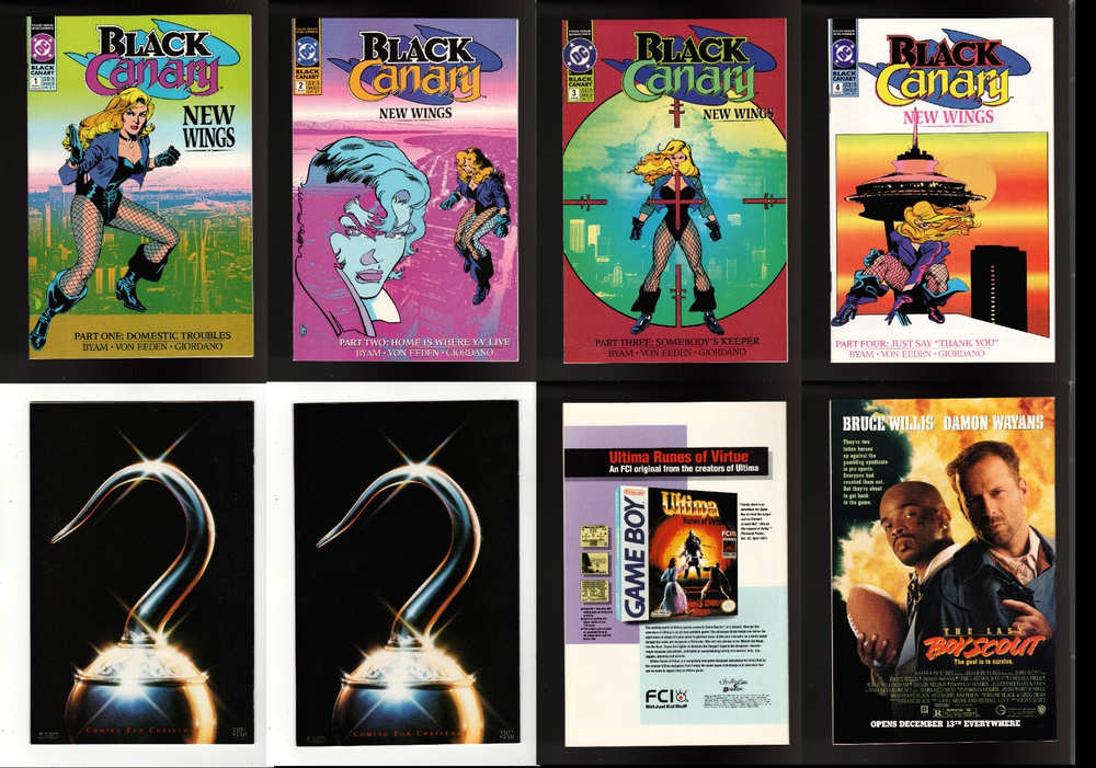 BLACK CANARY:NEW WINGS  (9.4/NM AVG) #1-4 COMPLETE SET DC COMICS 1991 CGC EM!