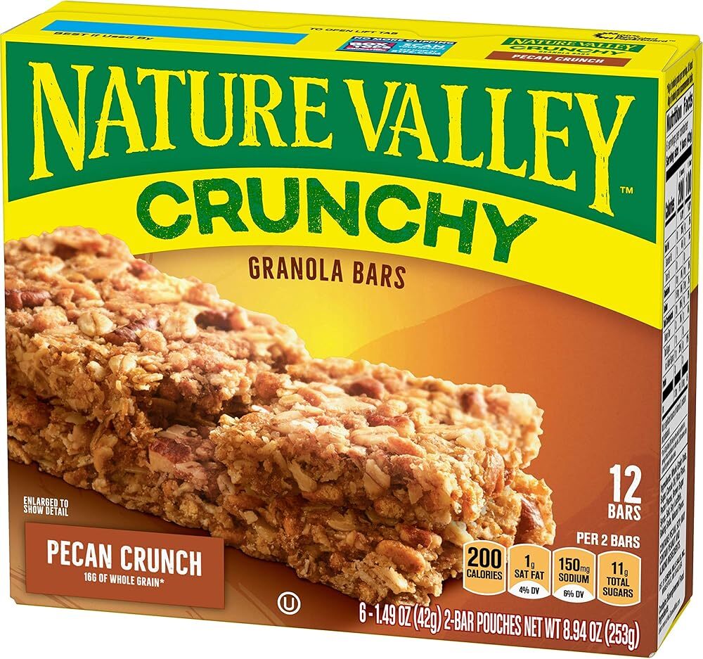 Nature Valley Crunchy Granola Bars, Pecan Crunch, 6 Count