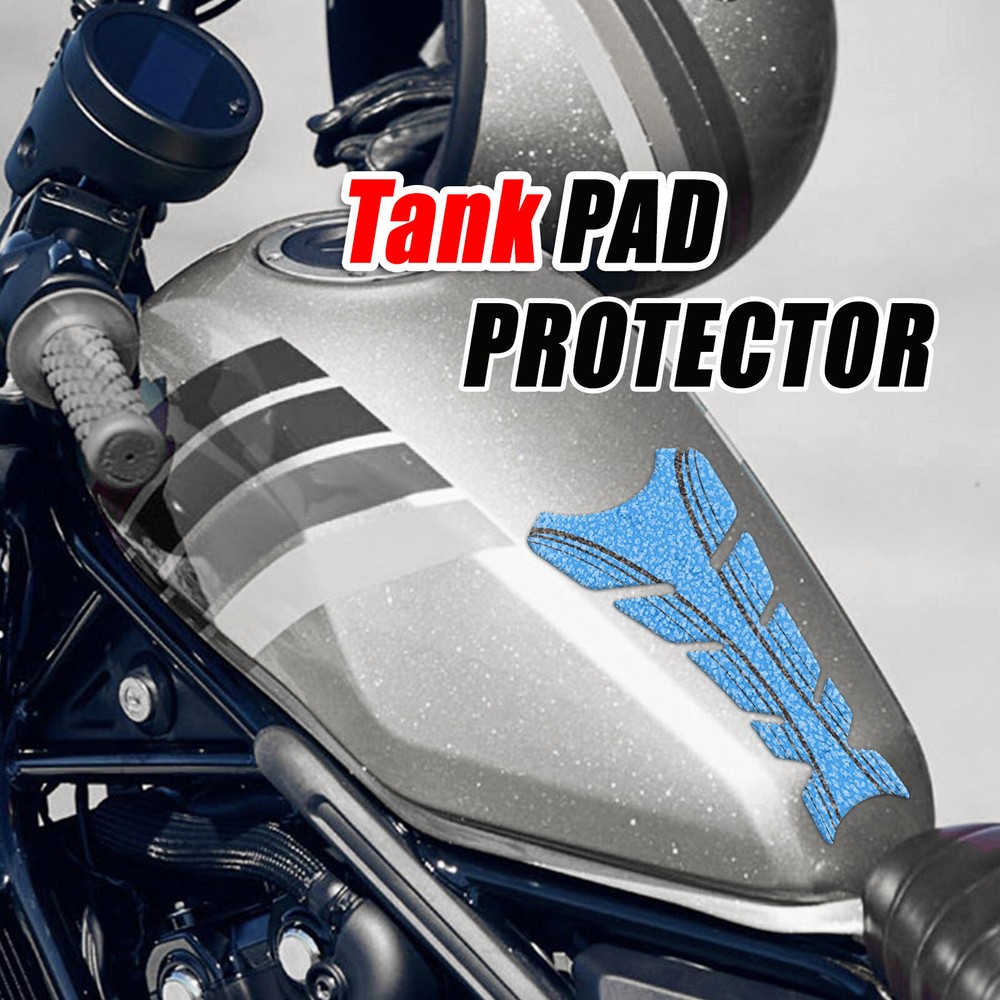 MC Motoparts Aqua Arc Fish Bone Gas Tank Pad Cover Protector Removable