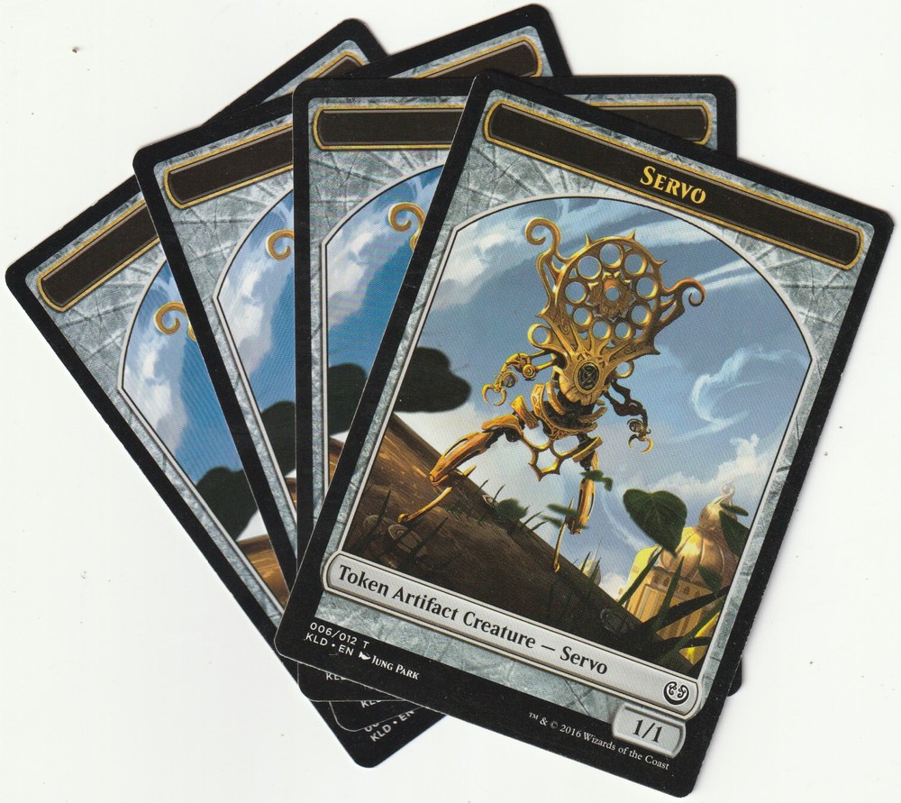 4 MTG Servo Tokens PLAYSET - Magic The Gathering KLD Kaladesh 2016