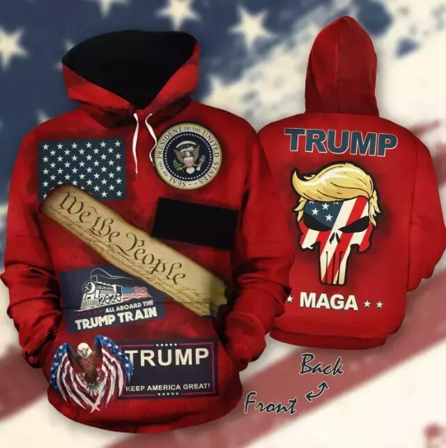 Trump Make American Great Again Zip Hoodie 3D Size S-5XL For Fan #2