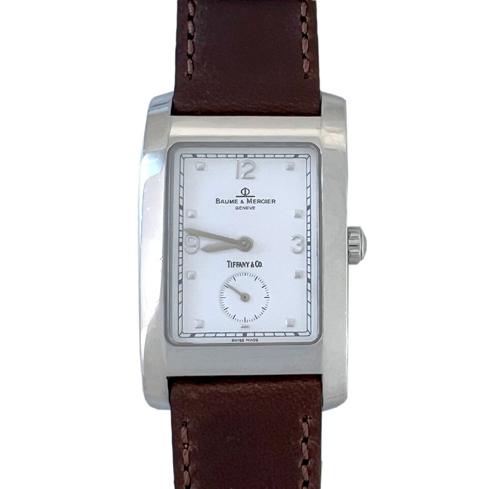 BAUME MERCIER Watch Tiffany Co. W Name Hampton Women s White Dial Rare Rare
