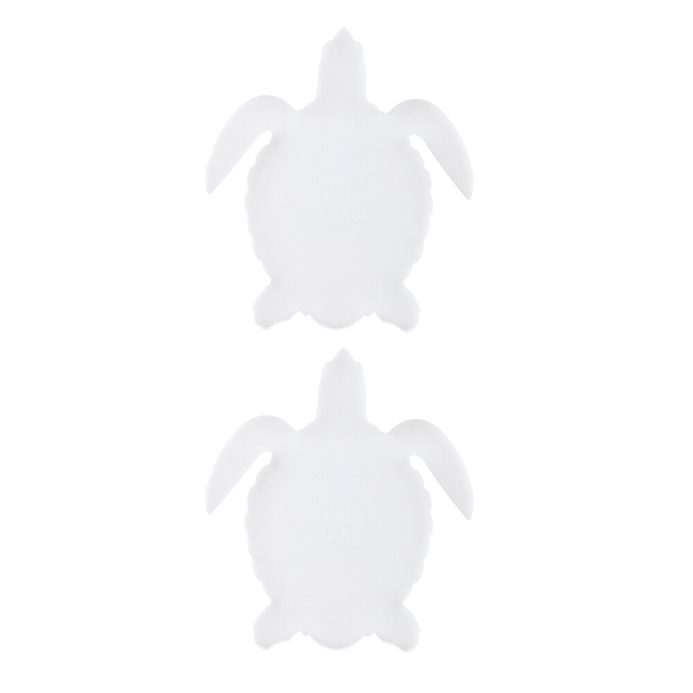 2 Pcs Turtle Coaster Mold Artificial Vines Transparent Reusable