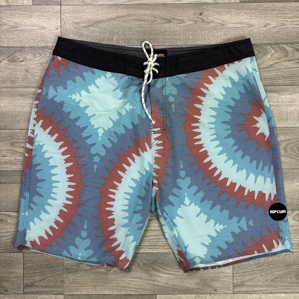Men's Rip Curl Swim Trunks Board Shorts Surfing Multicolor Pattern sz 36