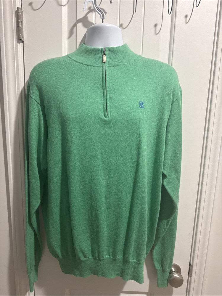 Peter Millar Cotton Cashmere 1/4 Zip Sweater Men’s Large