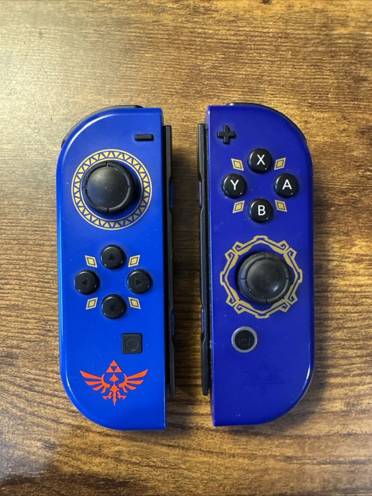Nintendo Switch JoyCons OEM Legend of Zelda Skyward Sword Edition Left Right L/R