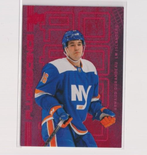 2023-24 UD Series 2 Fluorescence F-36 Arnaud Durandeau NY Islanders Hockey Card
