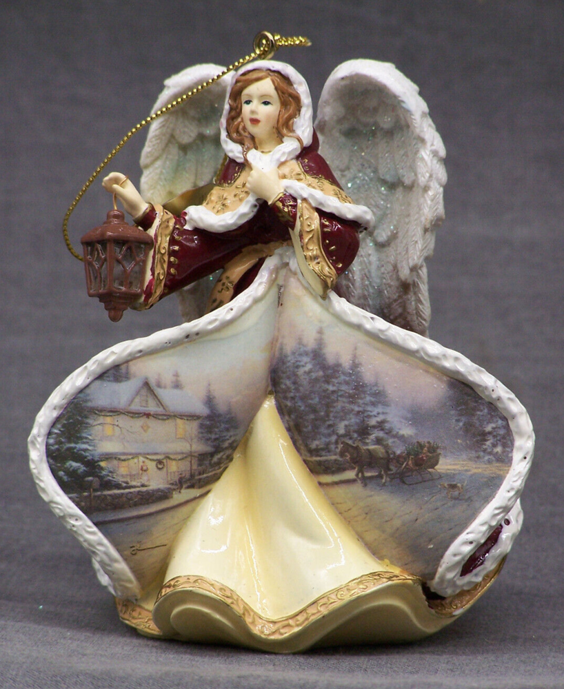 Thomas Kincade Winter Angels of Light Victorian Christmas IV Ornament