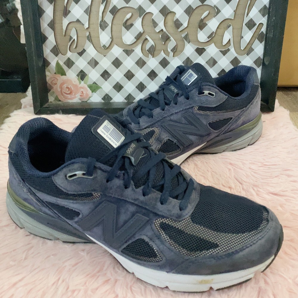 New Balance 990v4 Mens Size 11.5 D Made In USA Navy White Athletic Shoes Sneaker