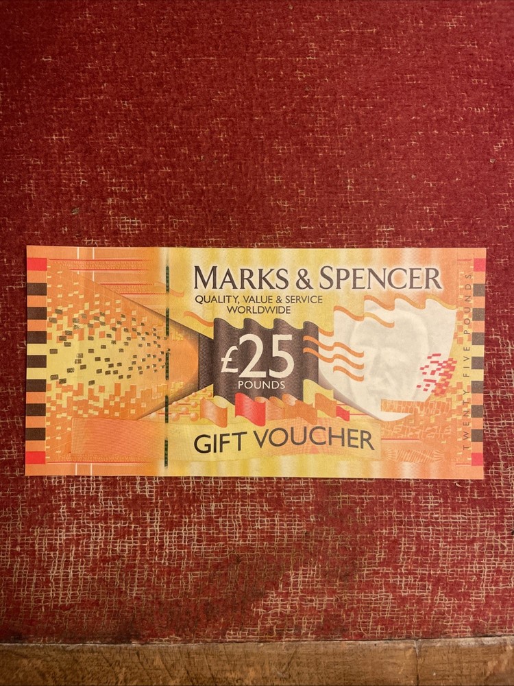 2 Rare Vintage Marks and Spencers Gift Voucher £25 Mint Condition-image