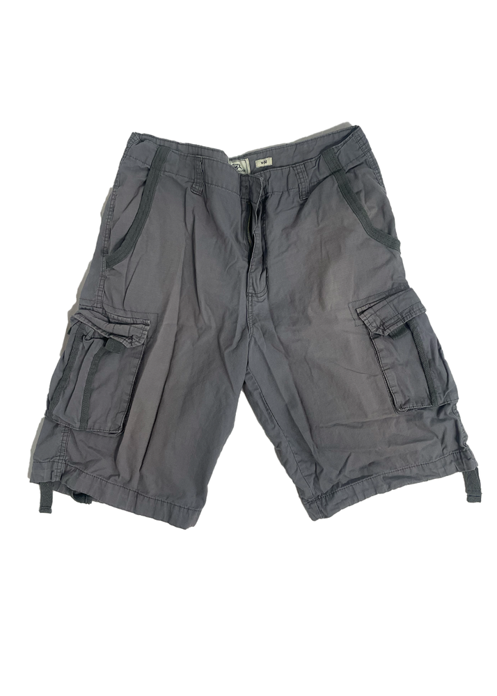 Vintage Y2K Ecko Unltd. Cargo Shorts Mens 32 Silv Baggy Heavyweight Skater 2000s