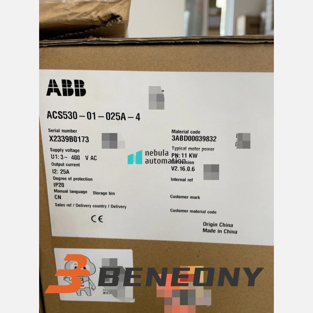 Brand New ACS530-01-025A-4 ABB frequency converter ACS530-01-025A-4