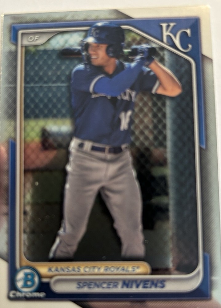 Spencer Nivens 2024 Bowman Chrome Prospects #BCP-37 Kansas City Royals