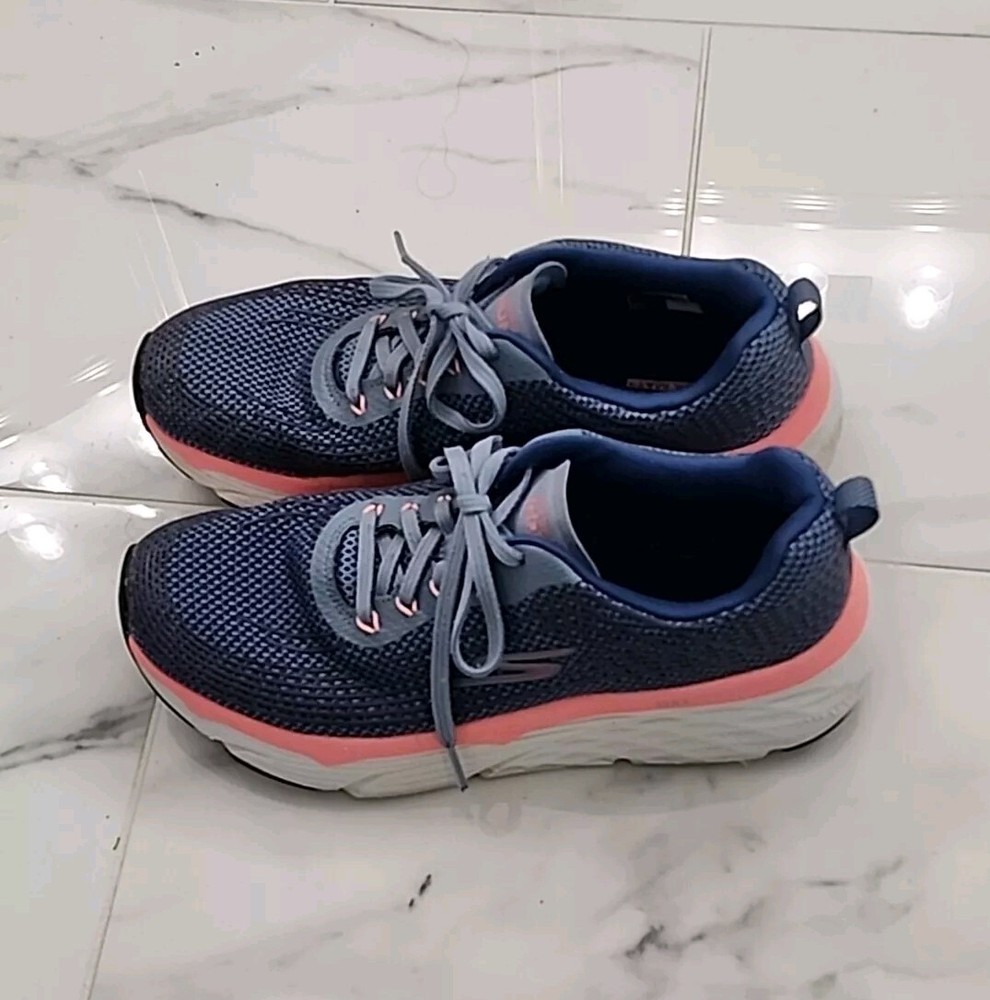 Skechers Navy Pink Max Cushioning Memory Foam Size 10 EU 40 Preowned