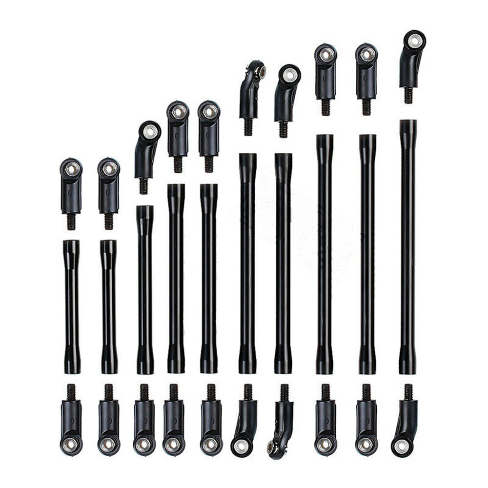 10pcs 1/10 Scale Aluminum Rod Linkage Kit for Axial SCX10 II 90046 RC Crawler