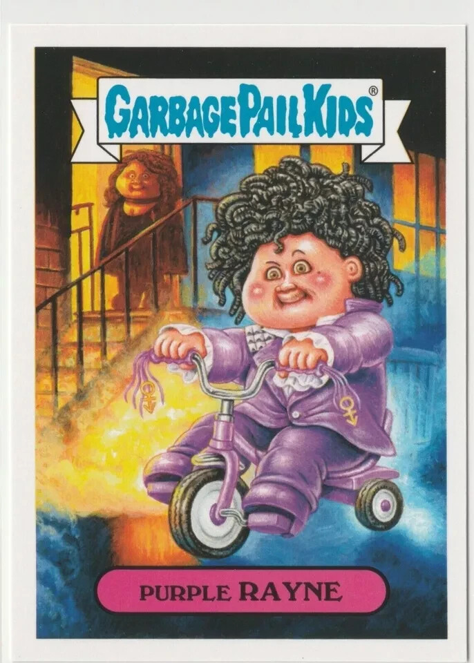 Purple Rayne 1b Garbage Pail Kids GPK 2018 We Hate the 80s Trading Card