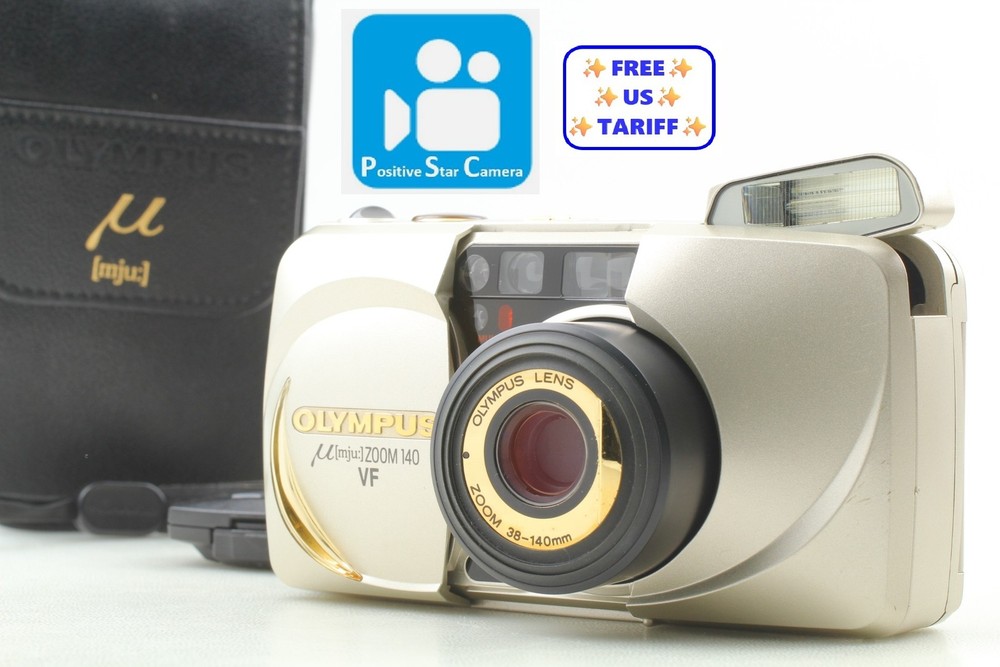 🎦👀 ✨MINT✨ Olympus mju Zoom 140 VF Point & Shoot Compact Film Camera From JAPAN