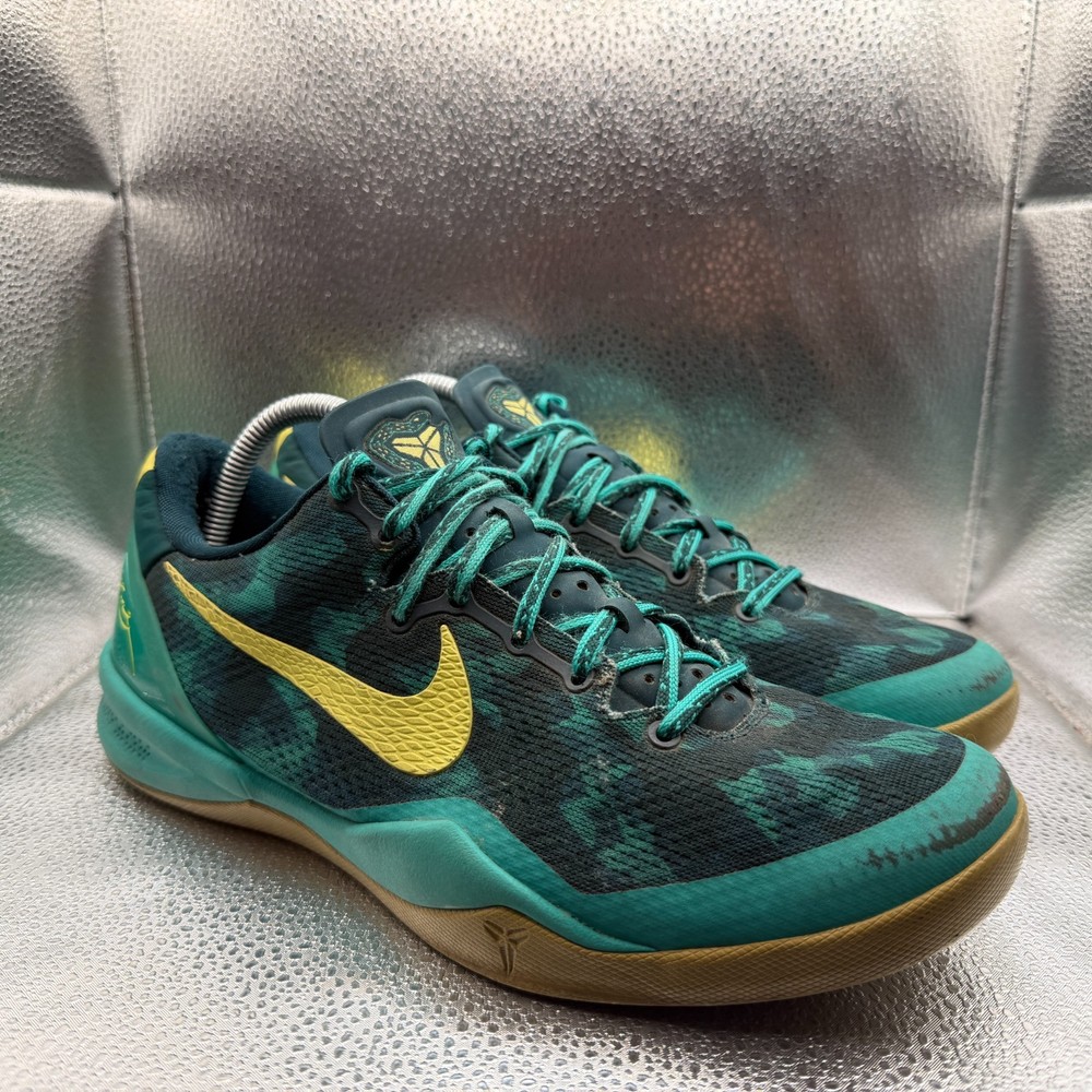 Size 9.5 Nike Kobe 8+ Supernatural Green Camo 2012 Mens Shoes 587551-373