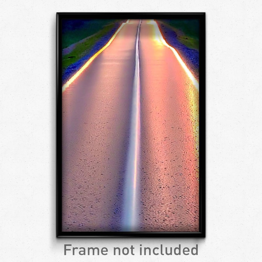 Pixel Art Poster - Polished Trail (8 Bit Psychedelic Trippy Video Game Print)