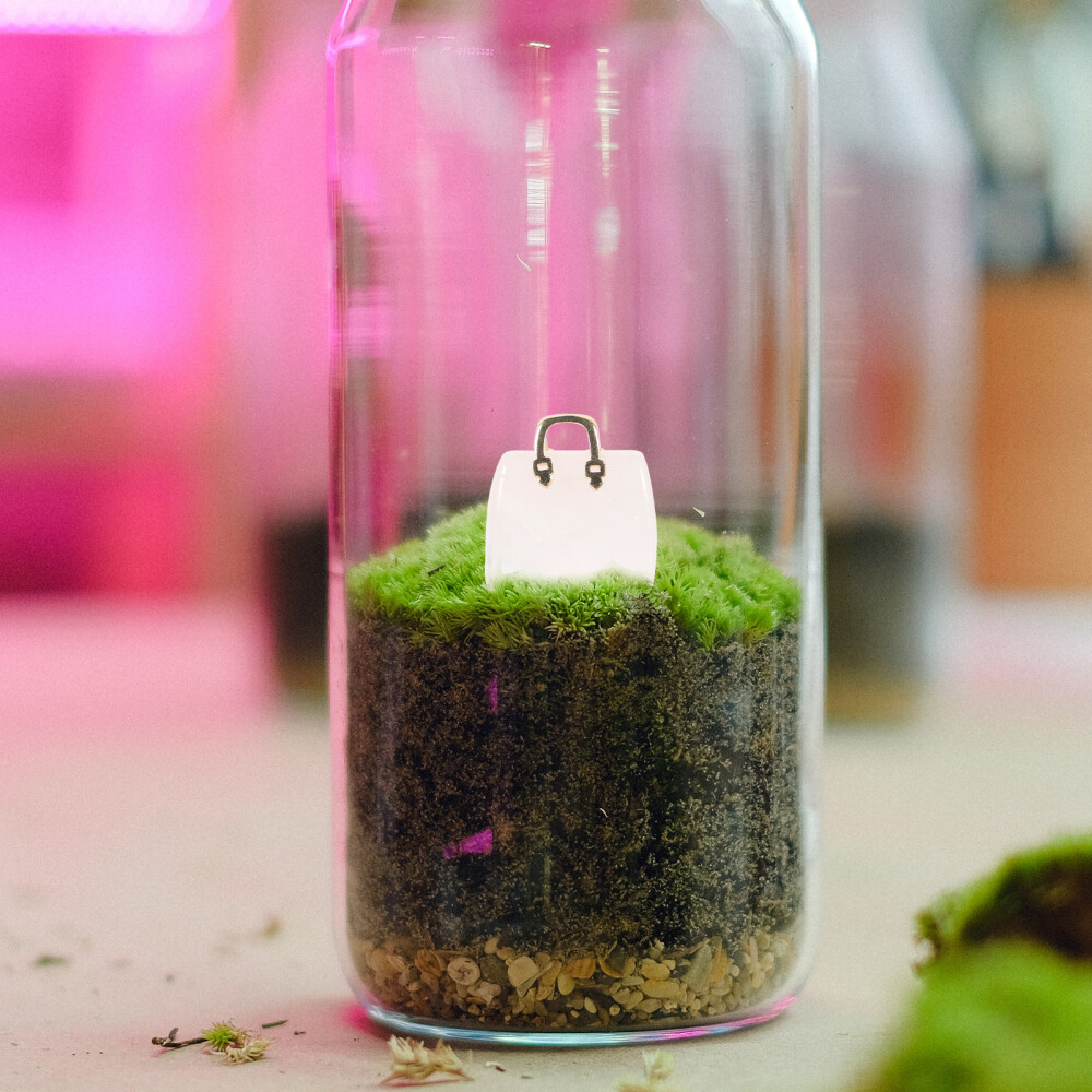 Handbag Gemstone Figurines Crystal Ornaments Creative Decor Office