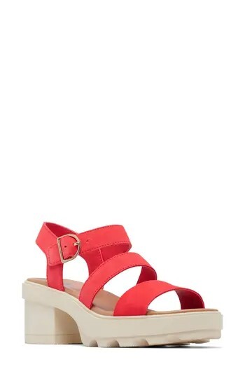 Sorel Joanie Womens Heeled Ankle Strap Sandals Size 7.5